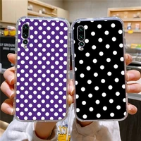 polka dots phone case for xiaomi 11 redmi note 11pro5g 8 8t 9 9a 9s 10 k30 10t pro ultra k40pro transparent case