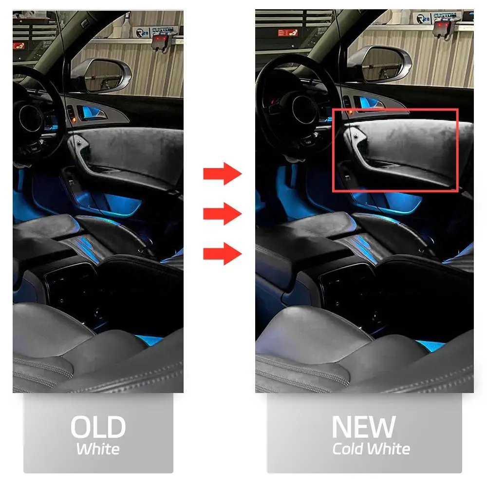 4 шт. внешнее освещение для Audi A6 S6 2011-2018 Avant Quattro A7 S7 RS6 RS7