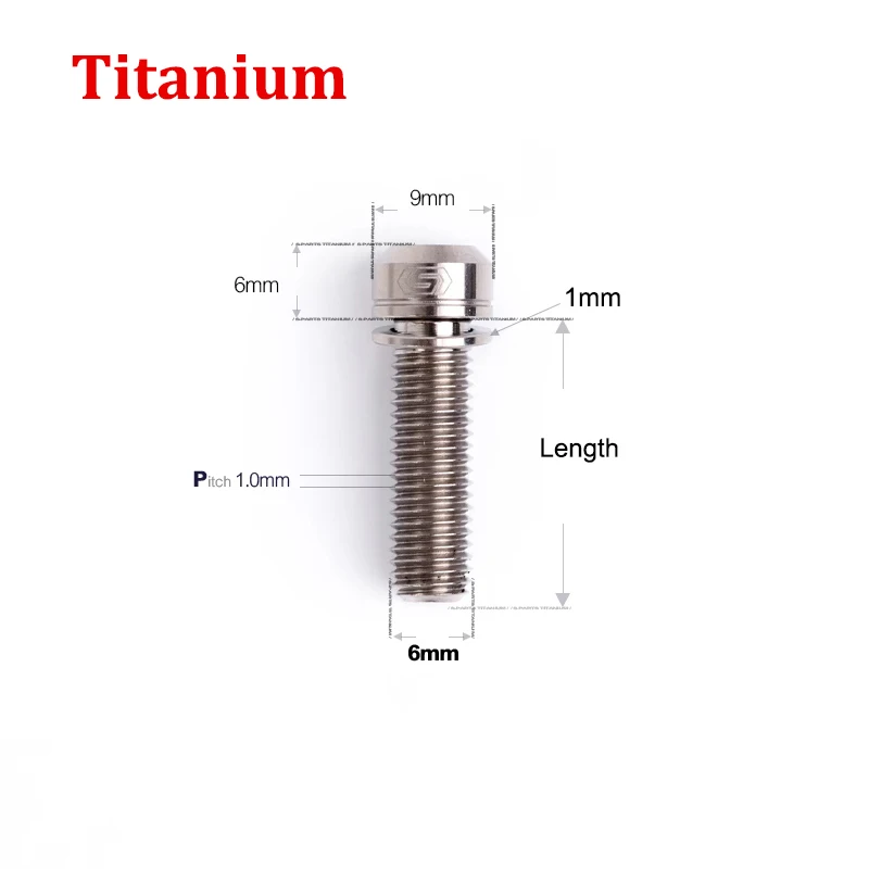 

1 шт. Титановый болт M5 M6 M7 M8 x 10 12 14 16 18 20 25 30 55 мм Внутренняя слива с шайбой для велосипедных дисковых тормозов Аксессуары для велосипеда