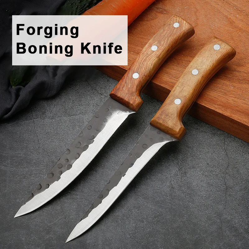 

TJ POP 4cr13 MOV кованый 6-дюймовый нож для мясника из нержавеющей стали, нож для обвалки