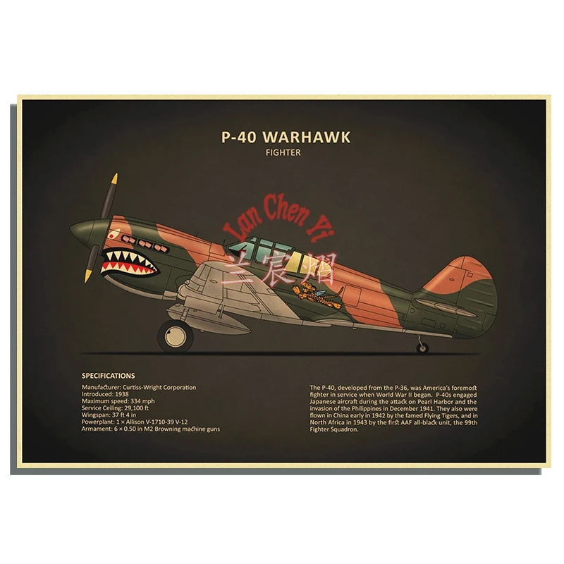 Минималистичный военный самолет плакат