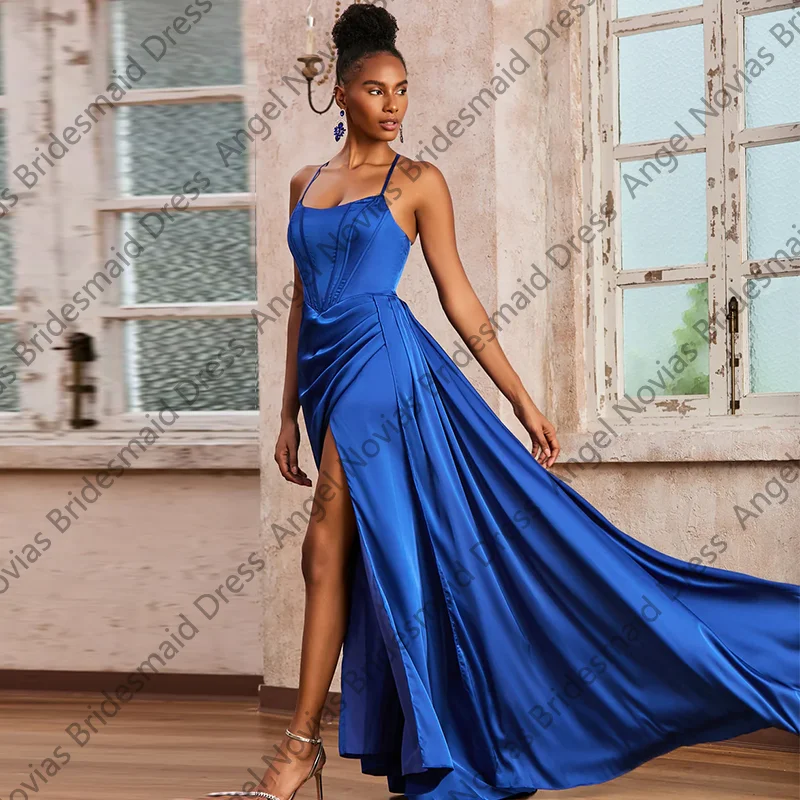 Длинные зеленые платья подружки невесты на одно плечо по индивидуальному заказу