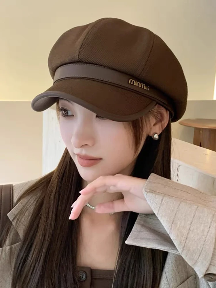 Шляпа женская осенне-зимняя британская ретро интернет-знаменитость