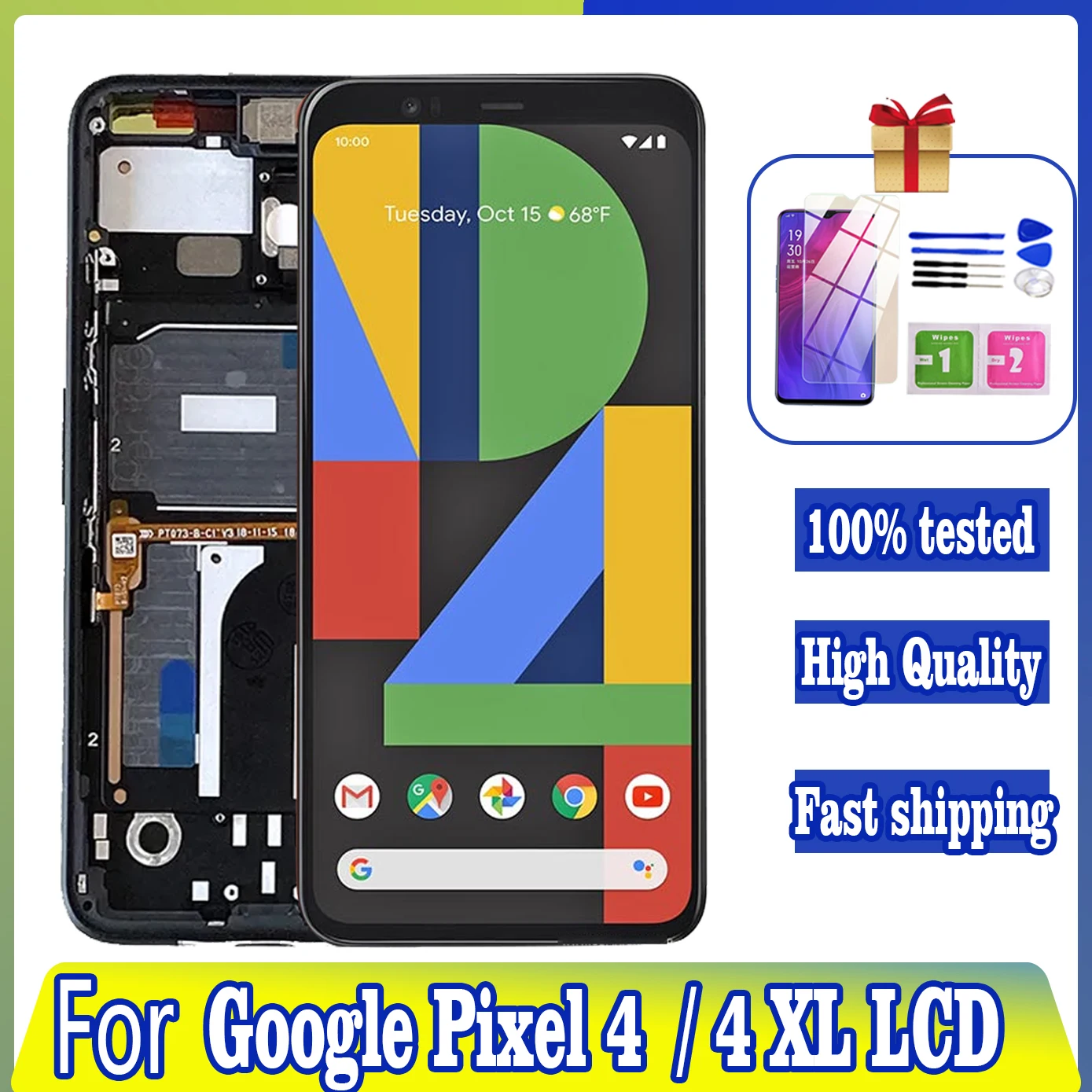 Оригинальный ЖК-дисплей для Google Pixel 4 Pixel4, ЖК-дисплей G020M, сенсорный экран, дигитайзер для Google Pixel 4 XL 4XL, панель G020P, экран