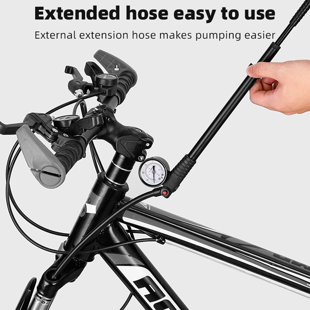 

Воздушный насос для горного велосипеда с манометром, 300psi, американский/предклапан высокого давления для амортизатора передней вилки