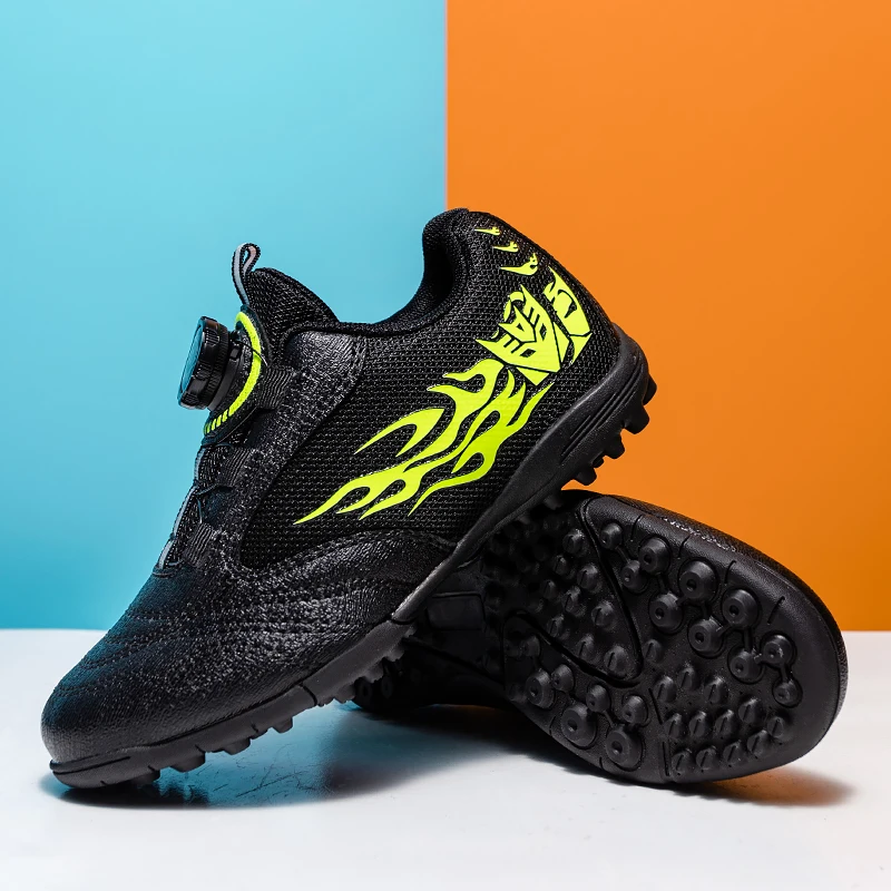 

New Arrival Kids Walking Shoes Boy Non-Slip Student Turf Football Shoe Designer Sport Shoes For Children Rubber Soccer Cleats