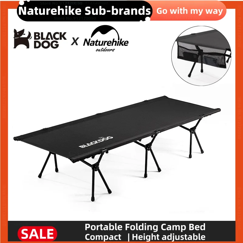 

Naturehike & Blackdog Portable Folding Camp Bed Ultralight Aluminum Alloy Single Bed Outdoor Beach Camping Compact Folding Bed