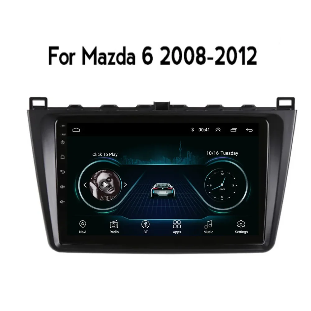 

Автомобильный радиоприемник для Mazda 6 GH 2007-12 2Din Android 12 Восьмиядерный автомобильный стерео DVD GPS навигатор плеер Мультимедиа Android Авто Carplay