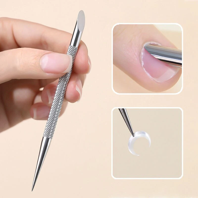 

Stainless Steel Manicure Sticks Tool Double Headed Multi-function Nail Art Cuticle Pusher Remover Pedicure Pilnik Do Paznokci