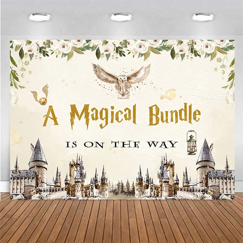 Волшебный пучок пол раскрываемый фон волшебный замок книга Сова акварель