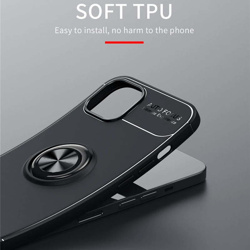 For Cover iPhone 14 Case For iPhone 14 13 11 12 Pro Max Soft Ring Magnetic Holder For Cover iPhone X XR XS Max 6 6S 7 8 Plus SE
