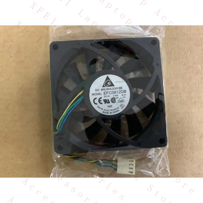 Вентилятор охлаждения D для Delta EFC0812DB DC12V 0.50A PWM, 80*80*15 мм, 4-проводной (art.: 3920da89ccb15) - 3920da89ccb15