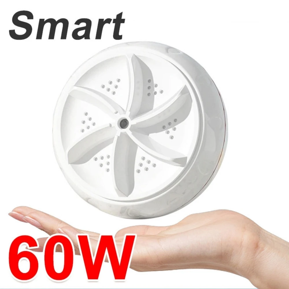 

Портативная стиральная машина 60 Вт, высокая мощность, мини-маленькая стиральная машина для детской одежды, нижнего белья, носков, деловых поездок, путешествий