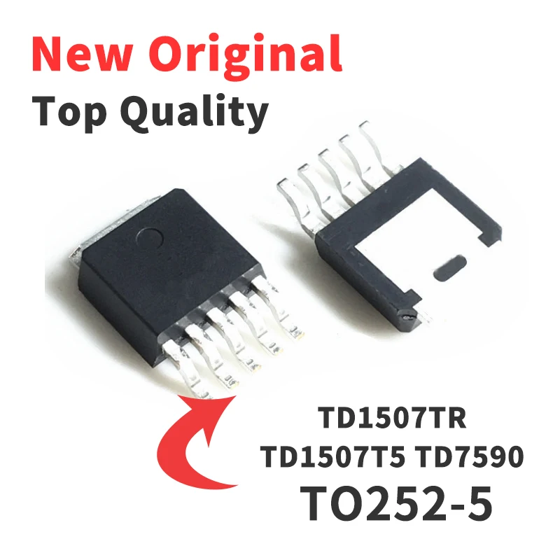 

5 шт. TD1507 TR ADJ T5 T5R 5,0 SMD TO252-5 7590 понижающий преобразователь постоянного тока/постоянного тока, чип IC, абсолютно новый оригинал