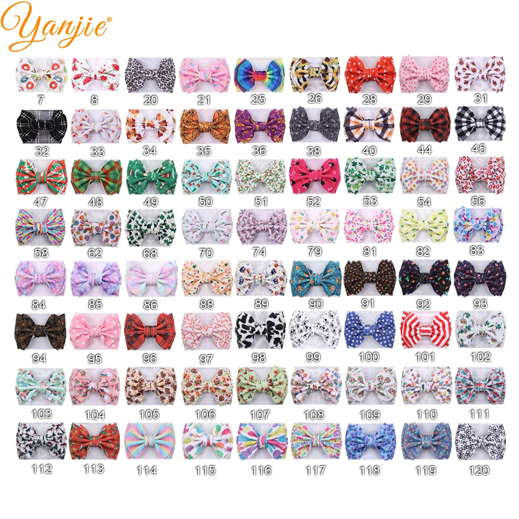 Летняя повязка на голову с большим бантом и принтом для девочек модный детский