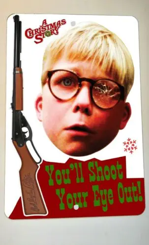 Youll Shoot Your Eye Out Christmas Story Xmas 8x12 металлический настенный знак
