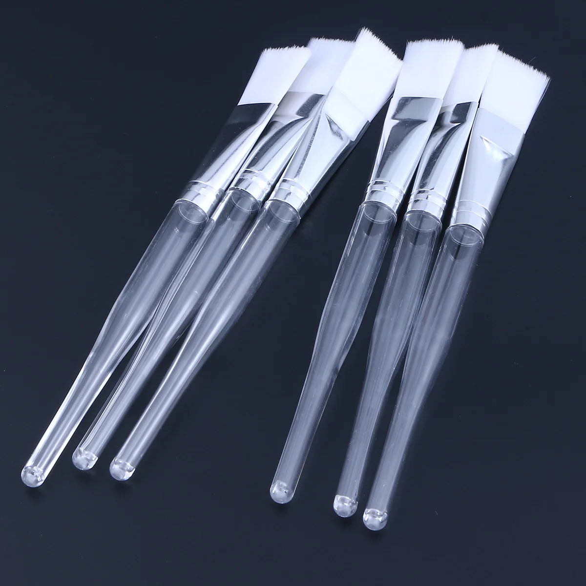 

Brush Face Applicatorfacial Makeup Siliconebrushes Spatula Mud Transparentrod Crystal Facials Beautytools Spatulas Flexible