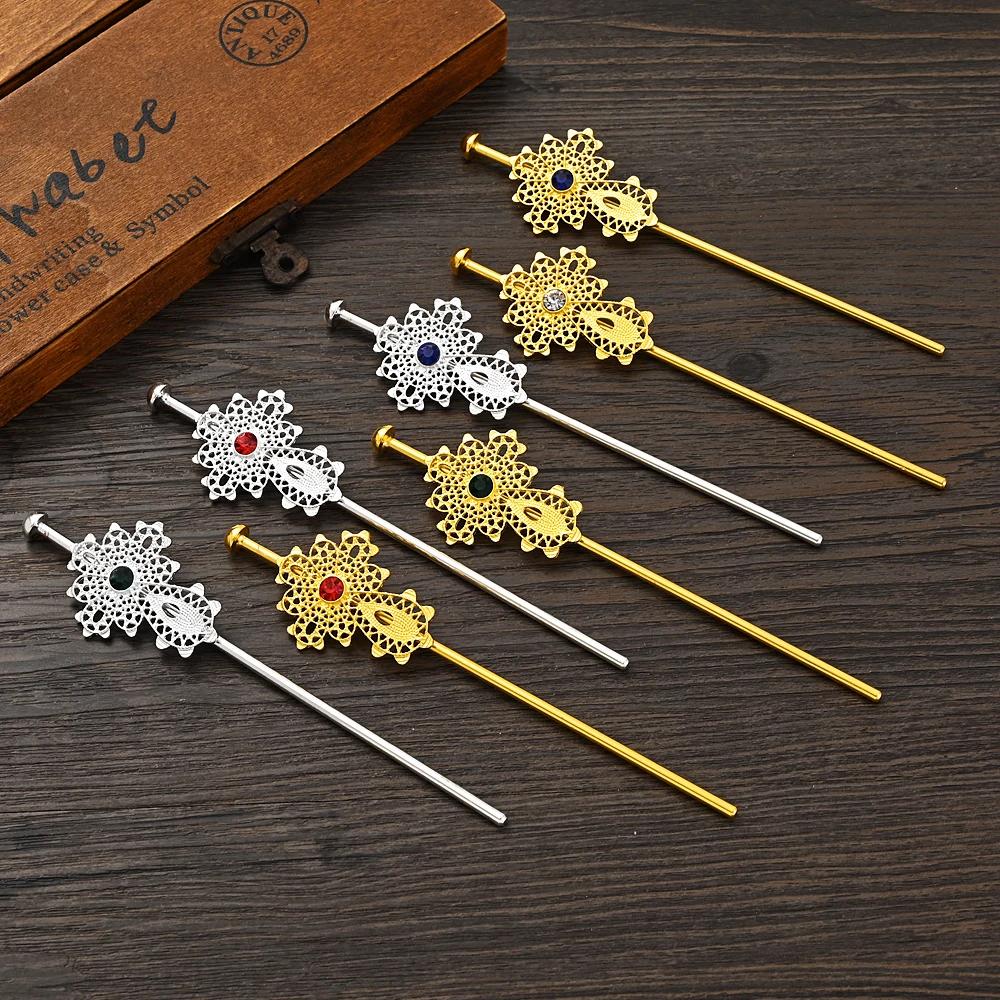 

Ethiopian/Africa/Dubai 24K Gold Plated Bridal Jewelry Hairpin Gifts Wedding Jewellery For Women