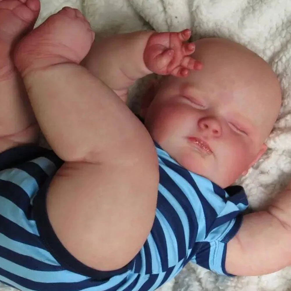 

Кукла реборн силиконовая полноразмерная, 55 см