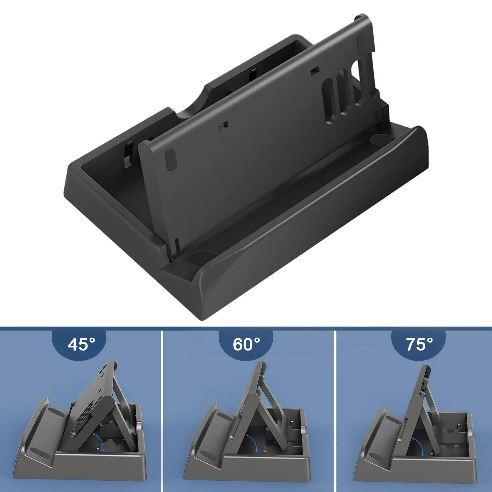 

Base Stand Adjustable with Cooling Holes Non-Skid Gaming Accessories Multifunctional Portable Plastic for Console Mobile Phone