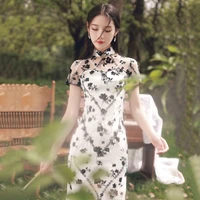 chinese cheongsam 2022 new sexy girl elegant improved dress lace retro qipao chinese dresses chinese traditional clothing