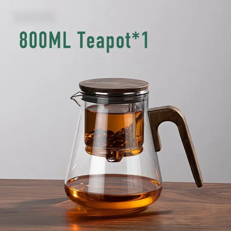 

Элегантный изоляционный раздельный пузырьковый чайник, термостойкий стеклянный чайник, простой фильтр, чайная чашка, 500 мл
