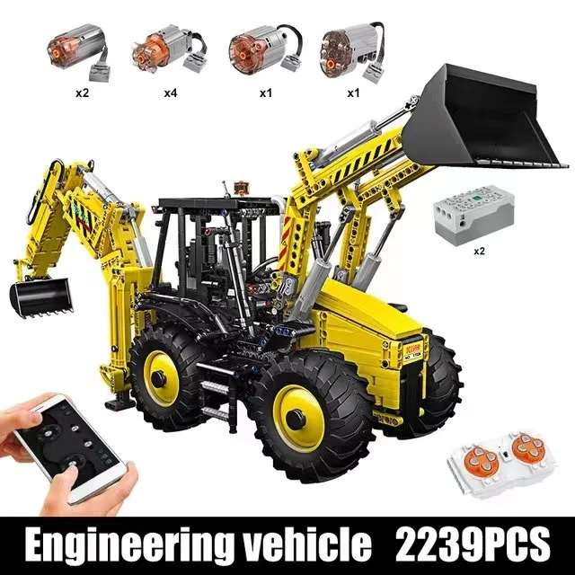 

MOULD KING 17036 Technical Bulldozer Excavator Two Way Working Assembly Construction Vehicle Building Toys for Adults