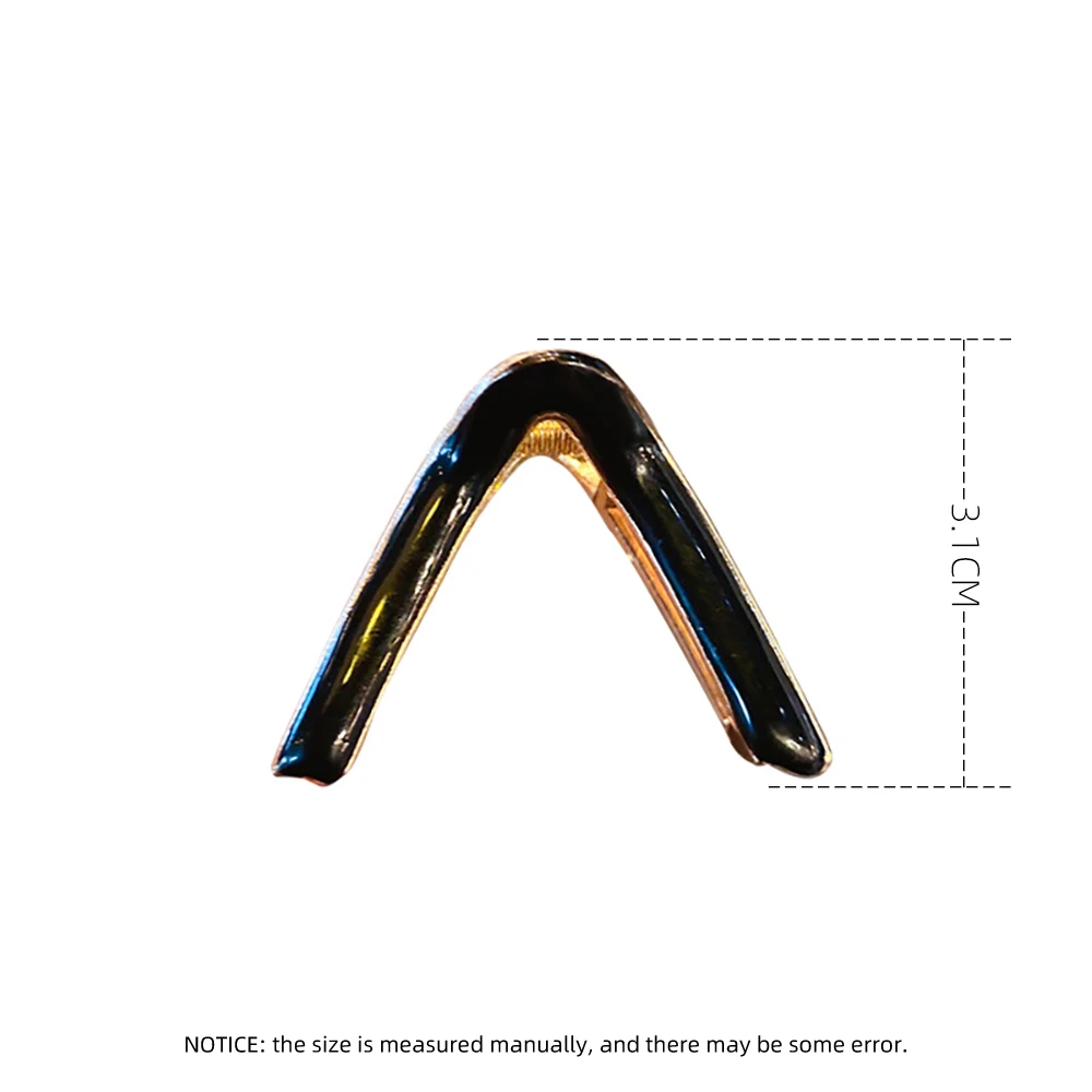 Женская V-образная металлическая заколка для волос с эмалью