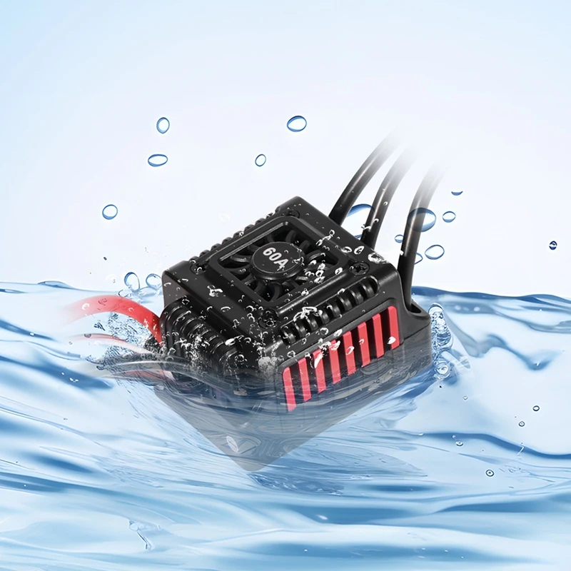 WSDT-60A RC безсенсорный бесщеточный водонепроницаемый 60A ESC подходит для 1/10