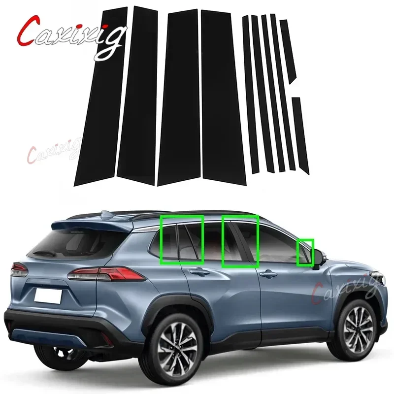 10 шт./Набор для Toyota Corolla Cross (XG10) 2020-2023 автомобильные столбы дверь окно отделка