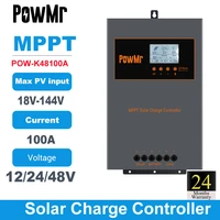 powmr mppt 100a solar charge controller 12v 24v 48v photovoltaic charge regulator pow k48100a regulador controlador de carga