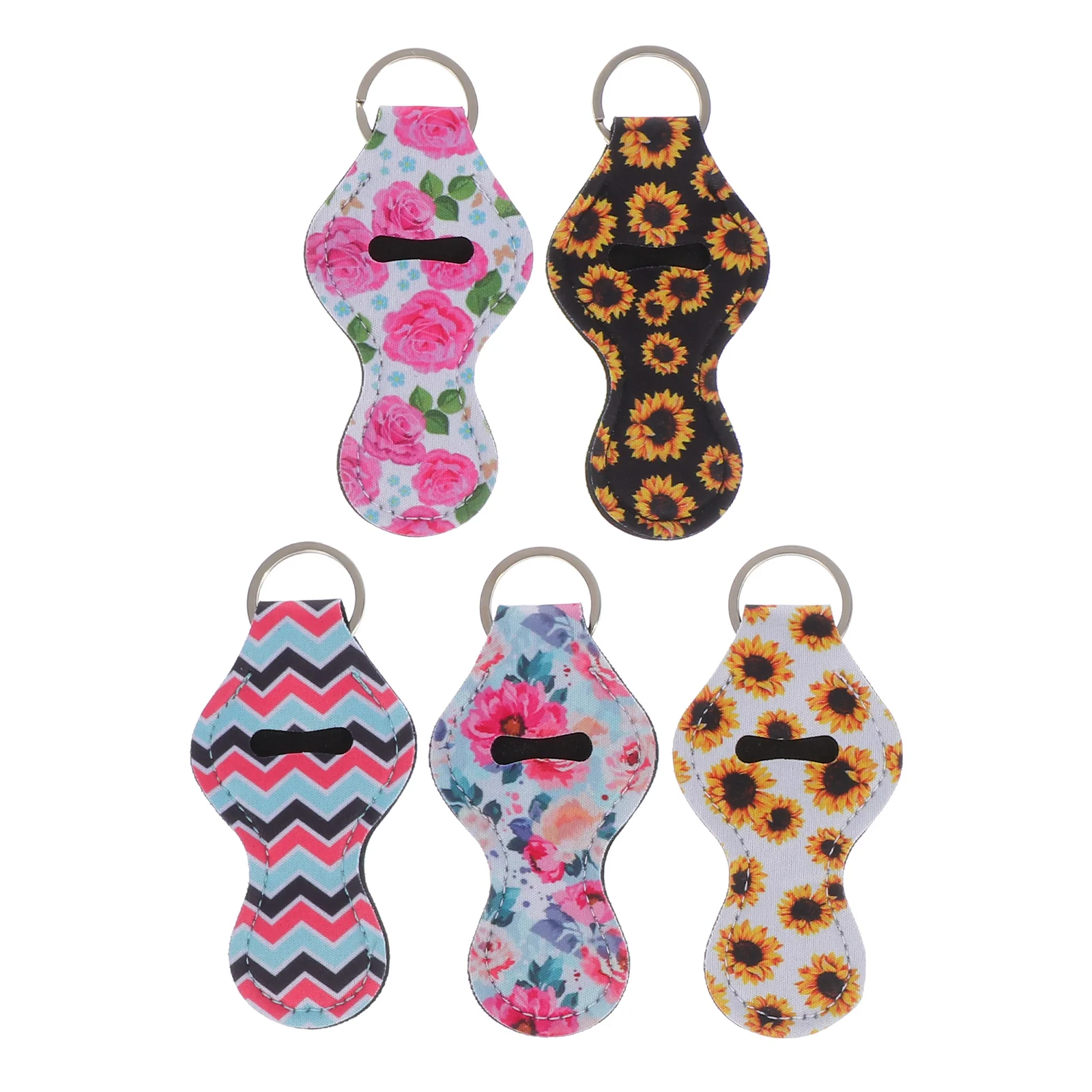 

Holder Lipstick Keychain Lip Chapstick Balm Pouch Travel Clip Keyring Bottles Cover Lanyard Portablegloss Organizer Caseswith