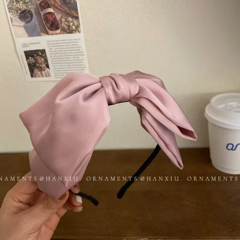 Повязка на голову в клетку японском и корейском стиле