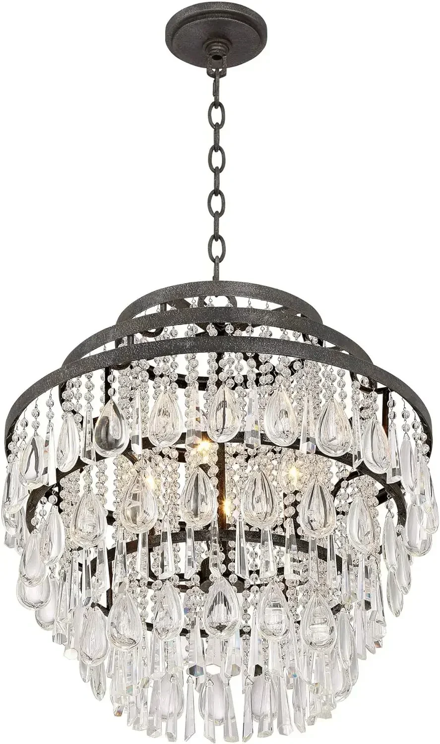 GHJUYIOL YECTSKIVienna Полный спектр Beloit Подвесная люстра из ржавчины и бронзы Ширина 20