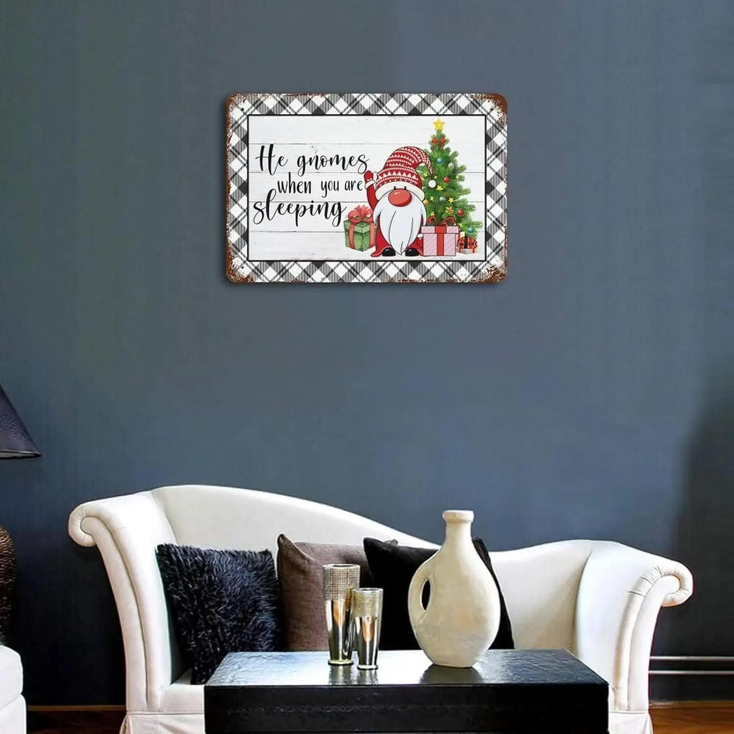 Рождественский Настенный Декор он Gonmes When You Are Sleeping Металлическая Оловянная