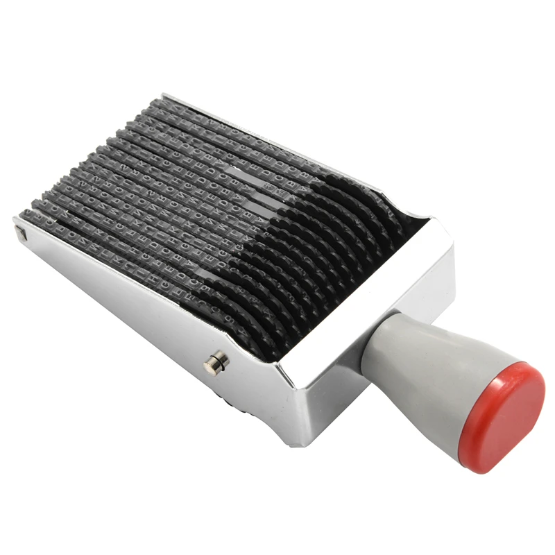 Многоцелевой 15-значный катящийся резиновый штамп с алфавитом английская буква