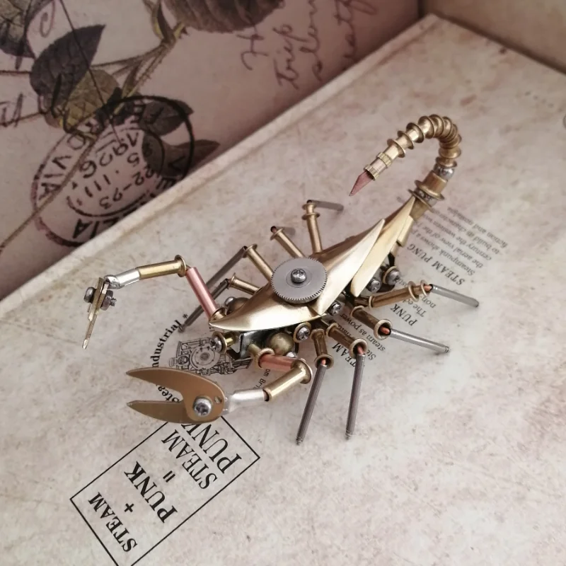 

Sunchamo Steampunk Mechanical Insect Small Scorpion Metal Model Handmade Crafts Creative Ornaments Christmas Decorations Gifts