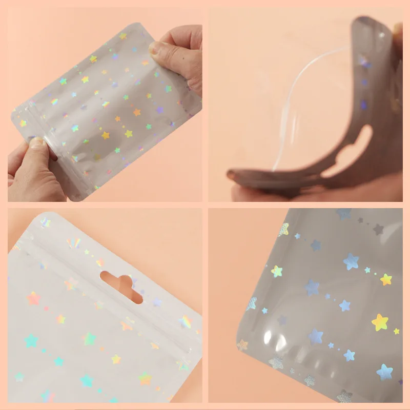 50 шт. прозрачные пакеты с застежкой-молнией