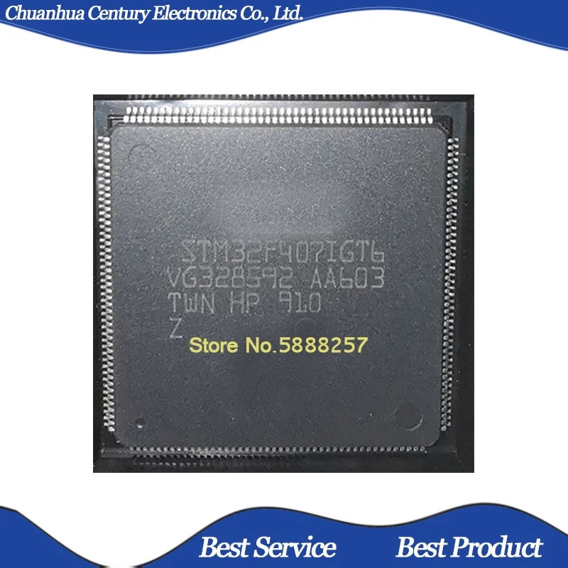 

1 шт./лот STM32F407IGT6 LQFP76 оригинальная и новая модель