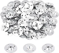 50100pcs 28mm 4 claw easy fix washers nail gaskets for gypsum board extruded plate insulation thermoboard fixed backer boards