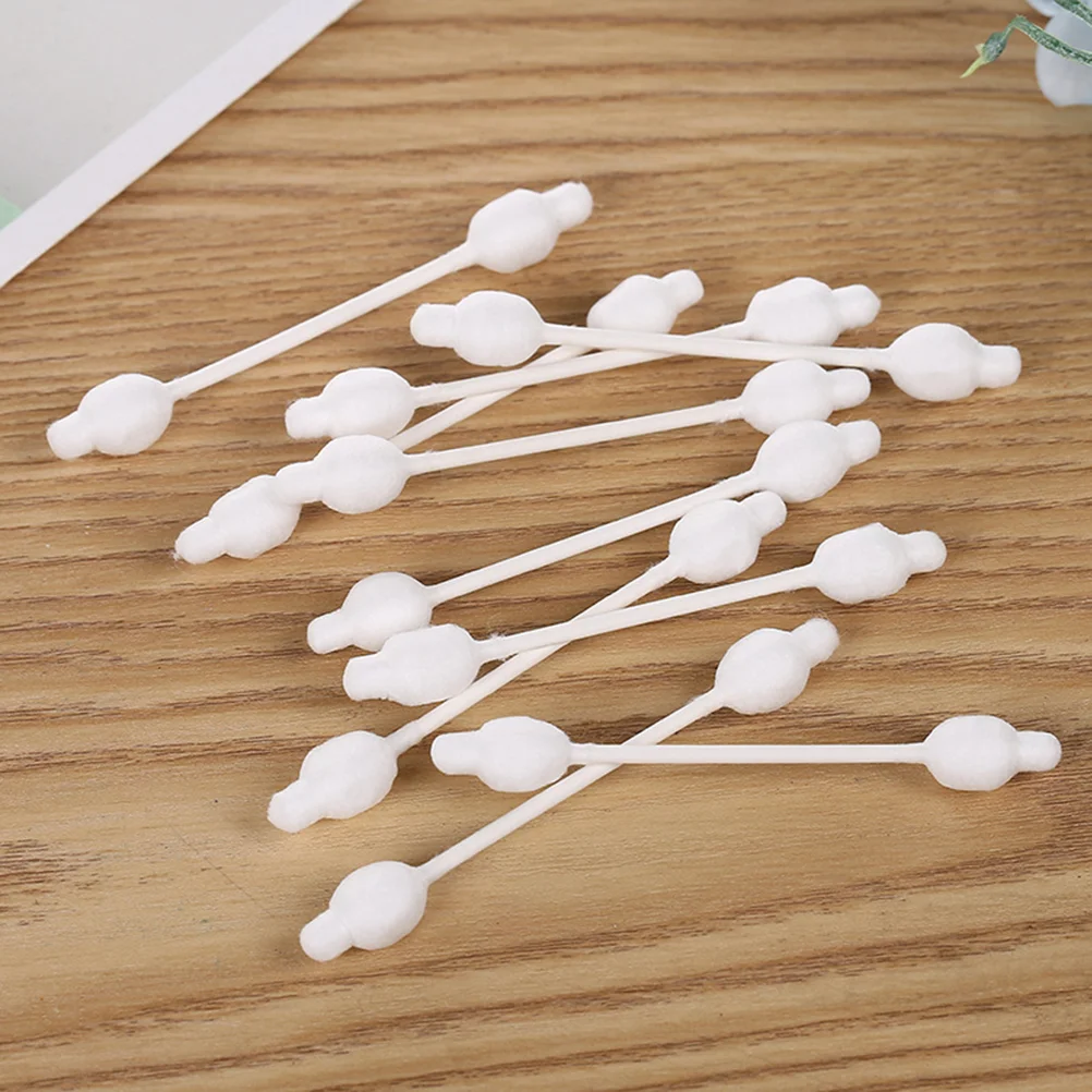 

Organic Cotton Swabs 110pcs Q- tips Safety Cotton Swabs with Large Tip Fragrance and Chlorine- Free Cotton Buds for Newborn