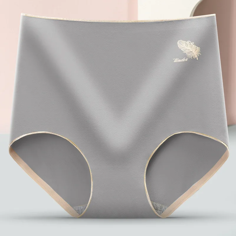 

Сексуальные однотонные трусики, женское хлопковое нижнее белье, модные удобные трусики, Бесшовные Мягкие Трусики с высокой талией, нижнее б...