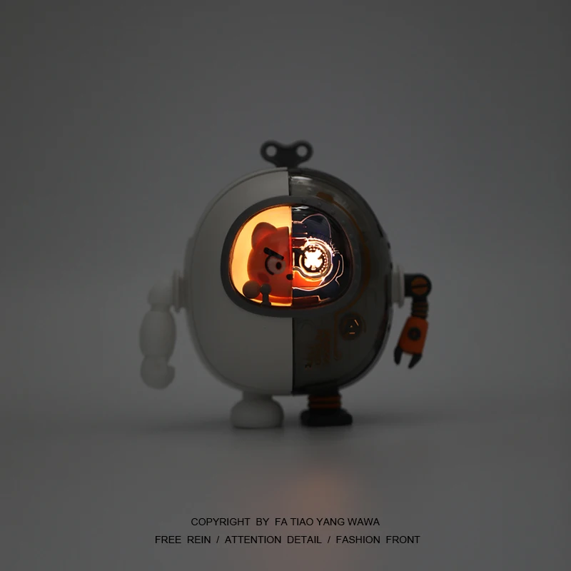

Winder! Bored, hang a mechanical pig fan that can emit light and blow air! Fan toys