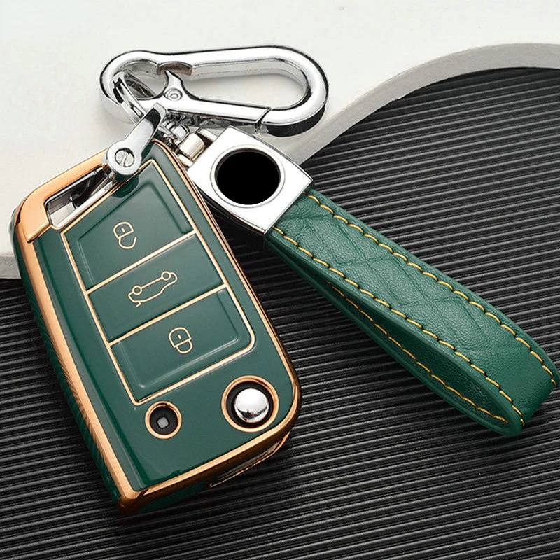 

Accesorios Para Auto Car Remote Key Case Cover Shell For VW Golf 7 MK7 Tiguan MK2 For SEAT Ateca Leon FR 2 Ibiza For Skoda Octav