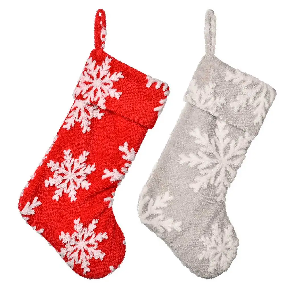 

Подарок на Рождество/конфеты Bag универсальные снежинки Рождественские принадлежности для упаковки чулок Праздничные Носки камин Декор сер...