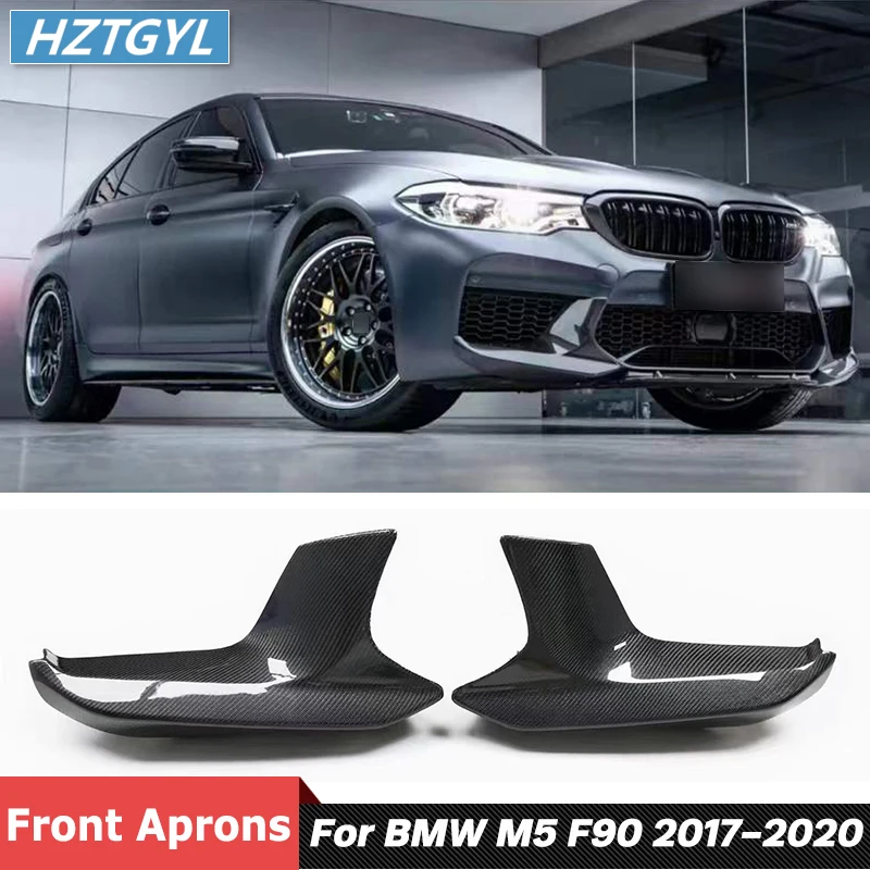 

2 шт., передний бампер из углеродного волокна для BMW M5 F90 2017-2020