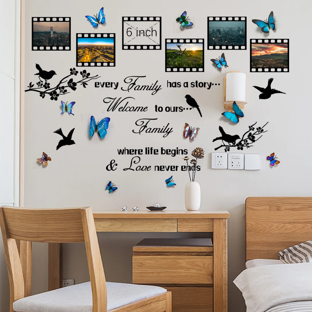 

Декоративный самоклеящийся фон для фотосъемки с птицей