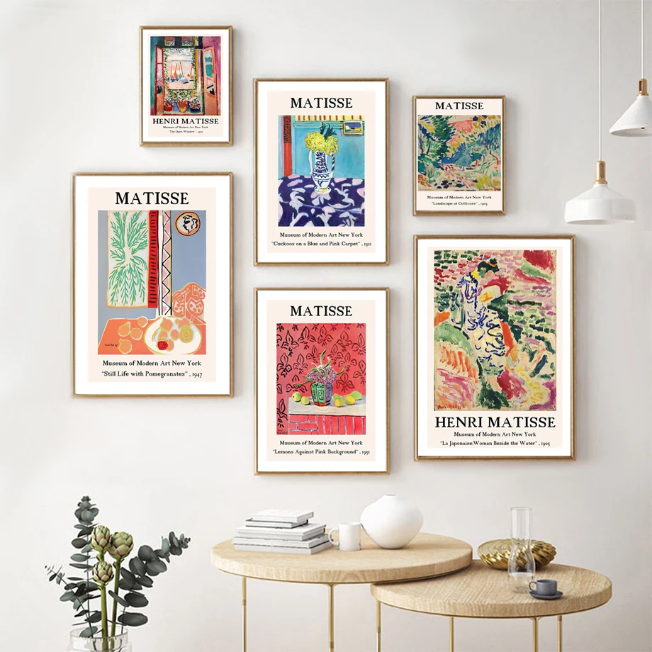 

Matisse Vase Fruit Flowers Plants Abstract Oil Nordic Wall Art Posters And Prints Canvas Painting Pictures For Living Room Decor