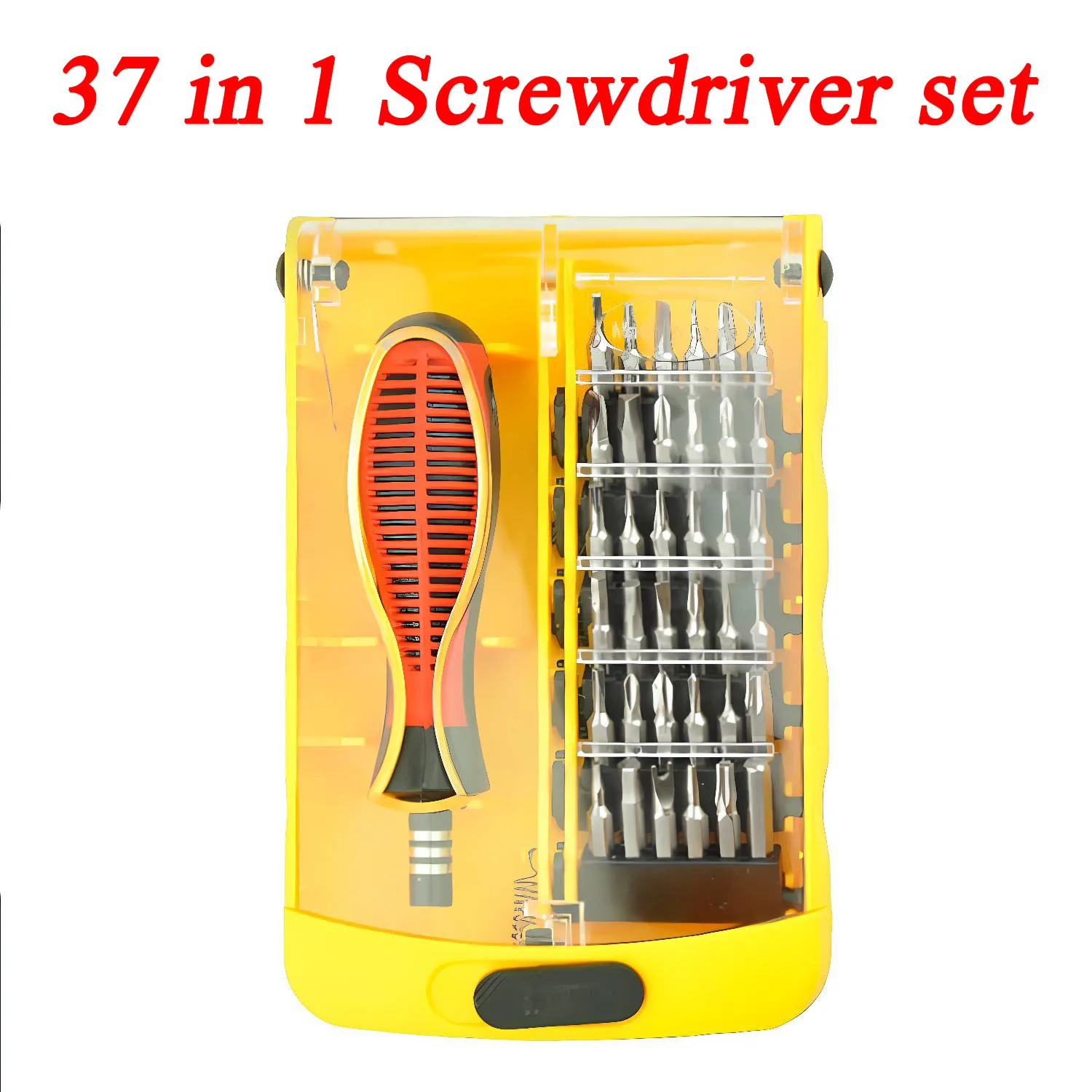 

Набор прецизионных отверток 37 в 1, набор бит с ручкой, портативные шлицевые биты Torx для электрического ремонта, набор инструментов для сотового телефона