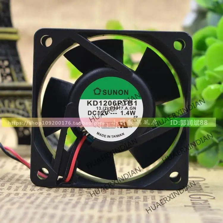 Новый 6 см 6025 12 В 1,4 Вт KD1206PTB1 комплект для сборки охлаждающего вентилятора